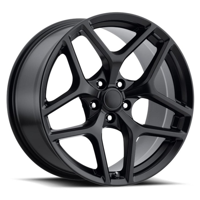 FR 27F - Z28 Camaro Replica Flow Form Wheels 20X11 5X120 +43 HB 66.9 Camaro Z28 Satin Black With Cap