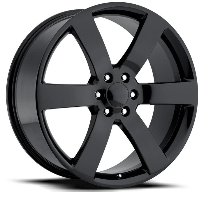 FR 32 - Chevrolet Trailblazer SS Replica Wheels - TBSS Fitment 20X8 6X5 +45 HB 78.1 Gloss Black With Cap
