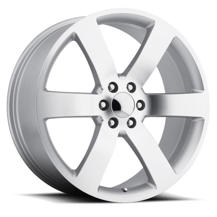 FR 32 - Chevrolet Trailblazer SS Replica Wheels - TBSS Fitment 20X8 6X5 +45 HB 78.1 Silver Machine Face With Cap
