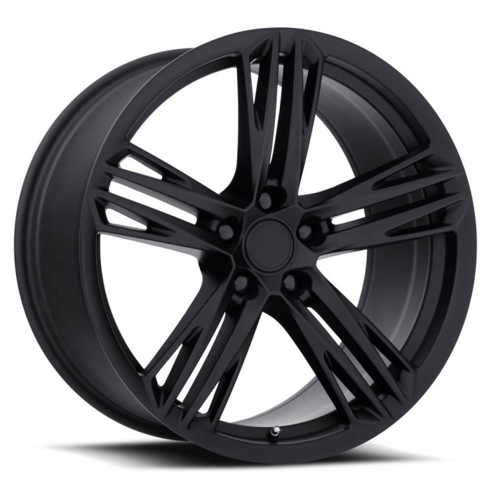 FR 35F - Camaro ZL1 1LE Flow Form Replica Wheels 20X11 5X120 +43 HB 66.9 Camaro ZL1 1LE Satin Black With Cap