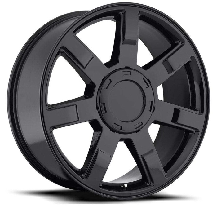 FR 36 - Cadillac Escalade Replica Wheels 22X9 6X5.5 +31 HB 78.1 Cadillac Escalade Gloss Black With Cap