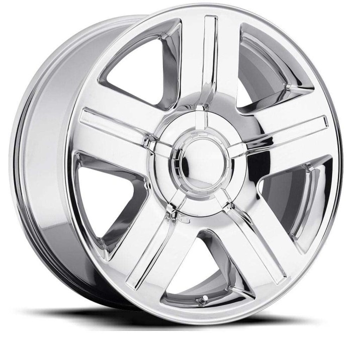 FR 37 - Chevrolet Texas Silverado Replica Wheels 22X9 6X5.5 +31 HB 78.1 Silverado Suburban Chrome With Cap