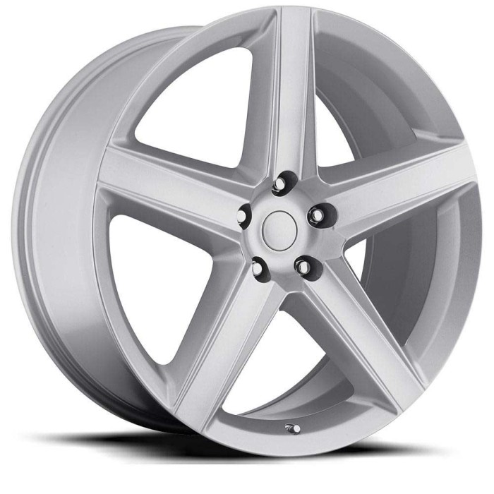 FR 63 - Jeep SRT8 Replica Wheels 20X10 5X5 +50 HB 71.5 Jeep Grand Cherokee SRT8 Silver With Cap
