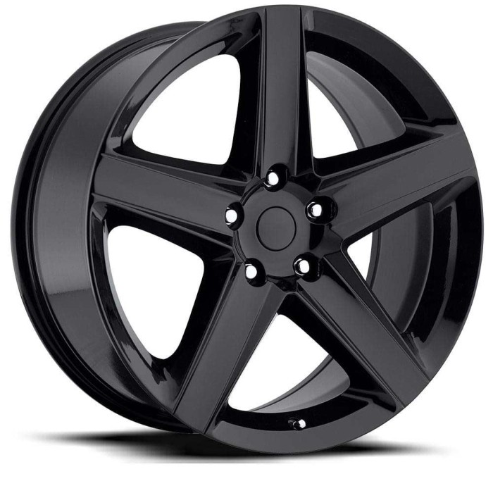 FR 63 - Jeep SRT8 Replica Wheels 20X10 5X5 +50 HB 71.5 Jeep Grand Cherokee SRT8 Gloss Black With Cap