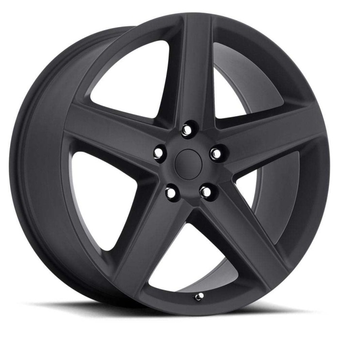 FR 63 - Jeep SRT8 Replica Wheels 20X10 5X5 +50 HB 71.5 Jeep Grand Cherokee SRT8 Satin Black With Cap