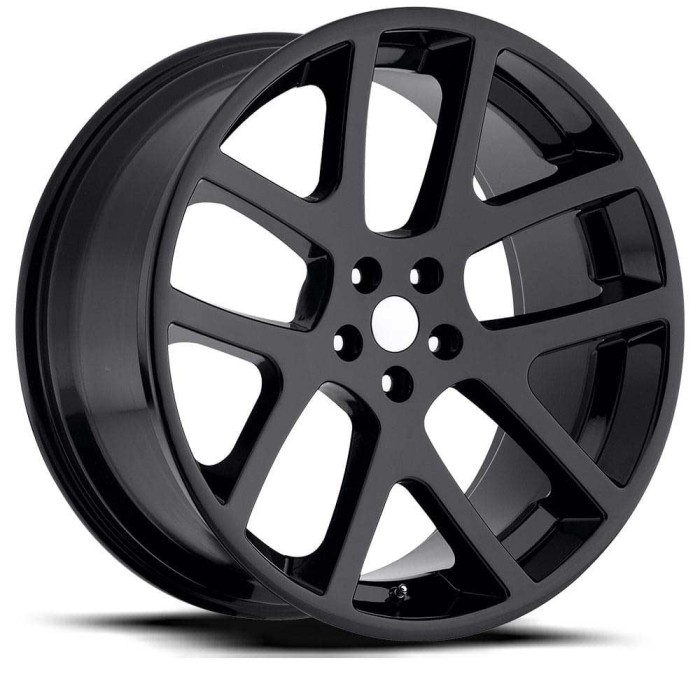 FR 64 - Jeep Viper Replica Wheels 20X10 5X115 +18 HB 71.5 LX Viper Gloss Black With Cap