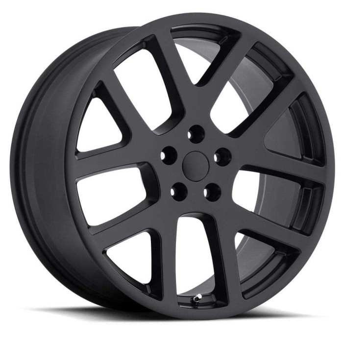 FR 64 - Jeep Viper Replica Wheels 20X10 5X115 +18 HB 71.5 LX Viper Satin Black With Cap
