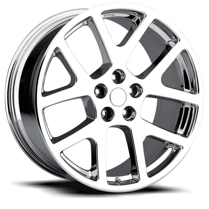 FR 64 - Jeep Viper Replica Wheels 22X10 5X115 +18 HB 71.5 LX Viper Chrome With Cap