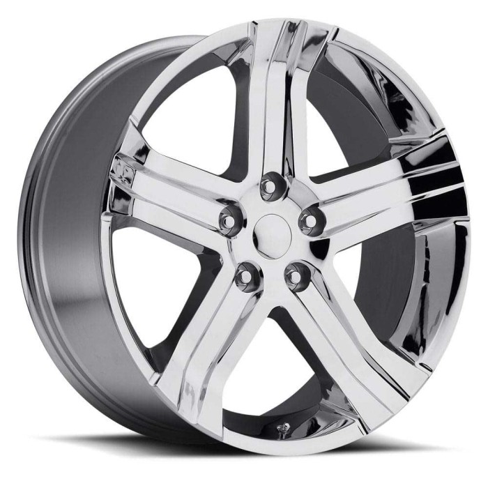 FR 69 - Ram Truck RT Replica Wheels 24X10 5X5.5 +25 HB 77.8 2013 Dodge Ram RT Chrome With Cap