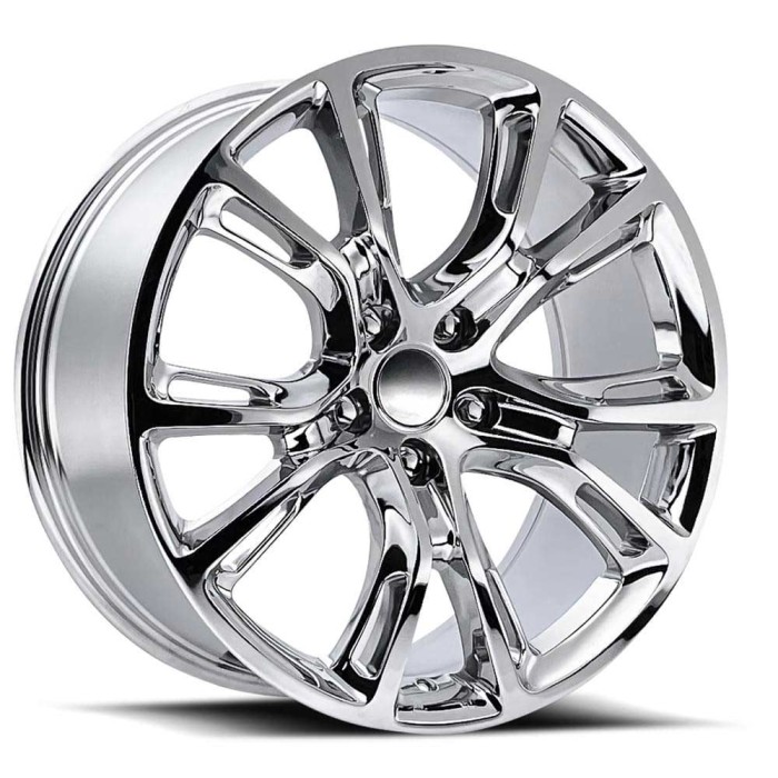 FR 88 - Jeep Spyder Monkey Wheels 20X9 5x5 +34.7 HB 71.5 Chrome With Cap