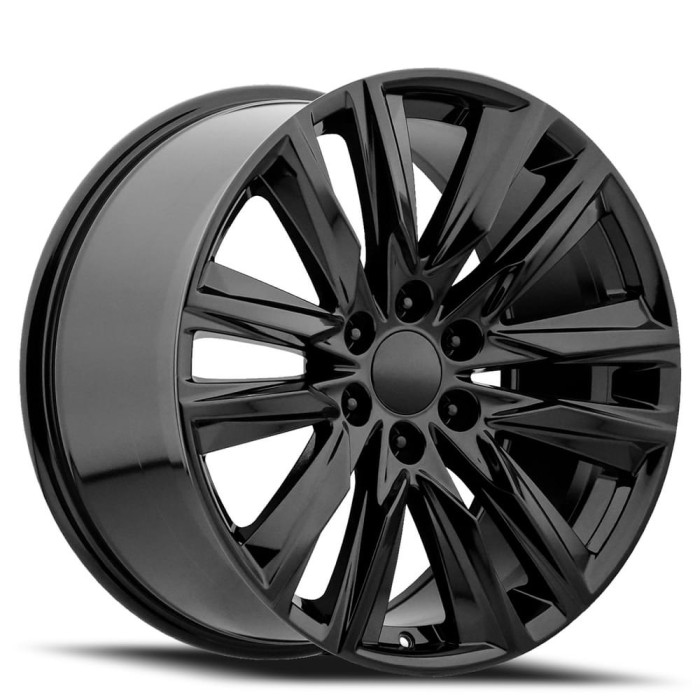 FR 90 - Escalade Sport Replica Wheels 22X9 6X5.5 +28 HB 78.1 2022 Escalade Sport Gloss Black With Cap
