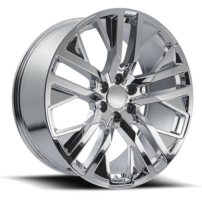 FR 96 - GMC CarbonPro Replica Wheels 22X9 6X5.5 +28 HB 78.1 Chrome With Cap
