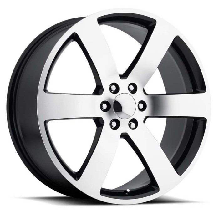 FR 32 – Trailblazer SS Replica Wheels – GM 1500 Fitment 24X10 6X5.5 +31 Black Machine Face With Cap