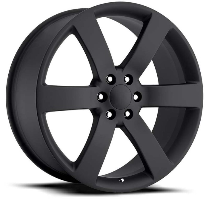 FR 32 - Trailblazer SS Replica Wheels – GM 1500 Fitment 22X9 6X5.5 +22 Satin Black With Cap
