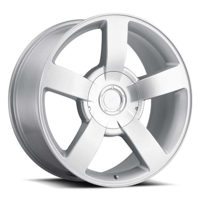FR 33 - Chevrolet 1500 SS Replica Wheels 20X8.5 6X5.5 +22 HB 78.1 Chevy 1500 SS Truck Silver With Cap