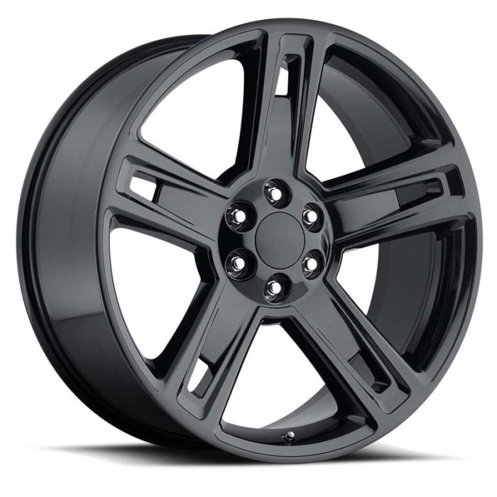 FR 34 – Chevrolet Silverado Replica Wheels - 20X12 6X5.5 - +24 - Gloss Black with Cap