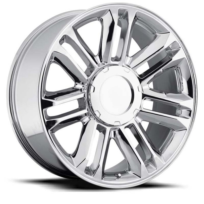 FR 39 – Cadillac Escalade Platinum Replica Wheels - 22X9 6X5.5 - +31 - Chrome with Cap