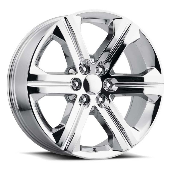 FR 47 – GMC Sierra Replica Wheels 20X9 6X5.5 +24 Truck Chrome With Cap