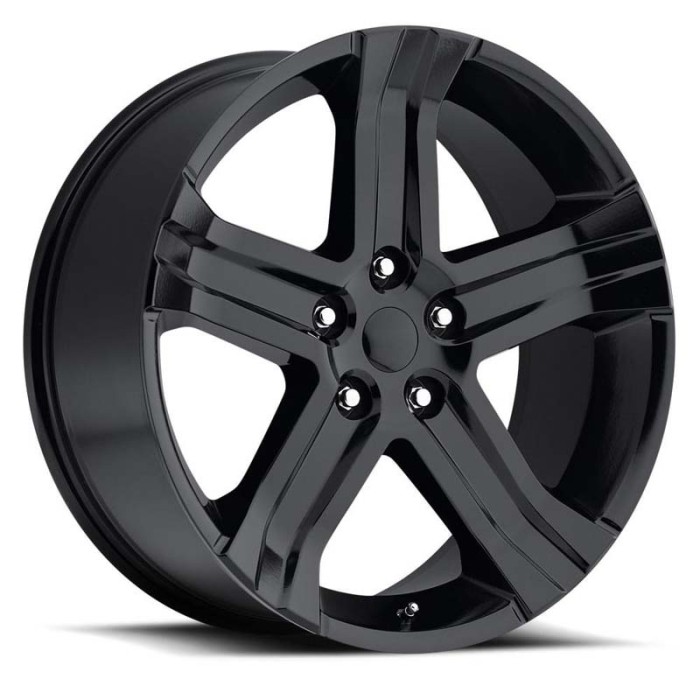 FR 69 – Ram Truck RT Replica Wheels 22X9 5X5.5 +20 - Gloss Black With Cap