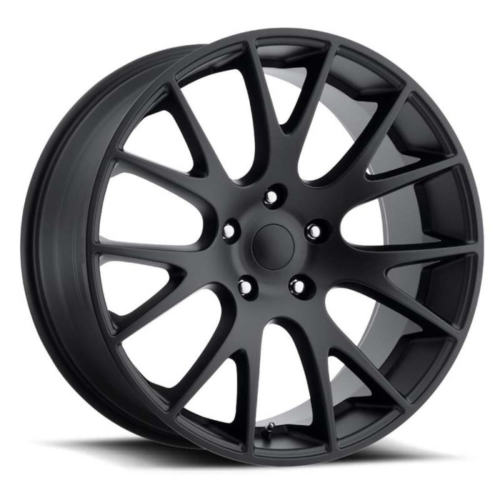 FR 70 – Ram Truck Hellcat Replica Wheels 20X9.5 6X5.5 +25.4 - Satin Black With Cap
