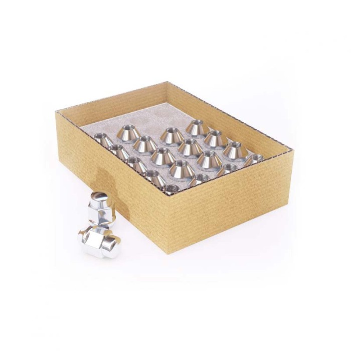 Install Kit - Bulge Acorn Chrome 12mm X 1.5 – 20 Lugs