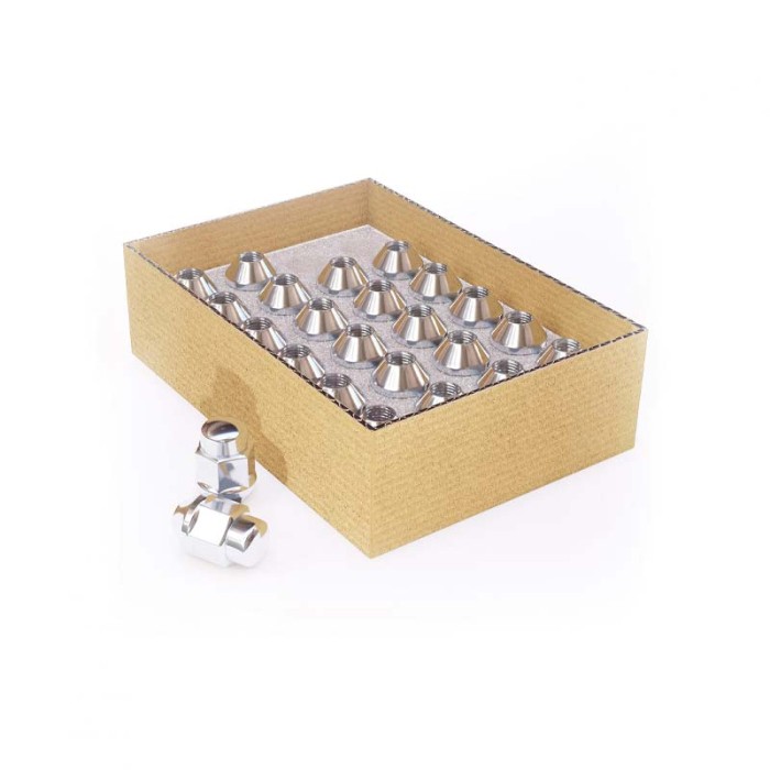 Install Kit - Bulge Acorn Chrome 12mm X 1.5 – 24 Lugs