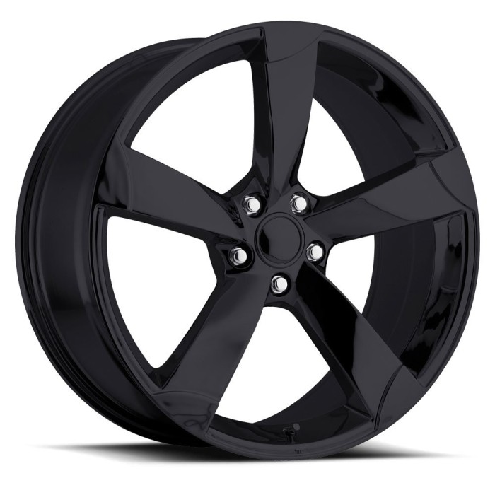 FR 85 - Audi Replica Wheels 19X8.5 5X112 +35 HB Gloss Black With Cap