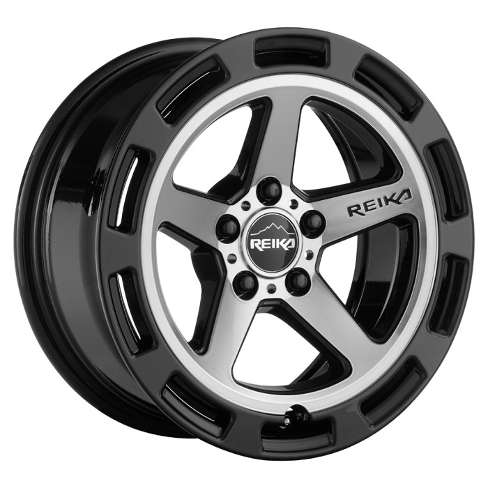 15 Inch Black Machined Face Wheel - TETON