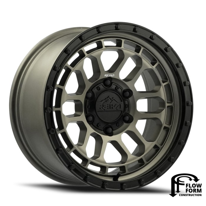 17X8.5 6X139.7 +0 HB 106.1 Bronze w/ Black Ring Wheel - RAMBLER