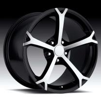 Corvette C6 Grandsport Machine/Black 17X8.5 5X4.75 - 56