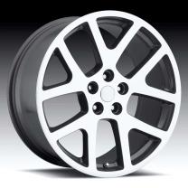 Dodge Viper Gunmetal/Machine Face & Lip 20X10 5X115 - 18