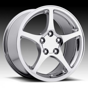 Corvette C5 2000 Chrome 17X9.5 5X4.75 - 53