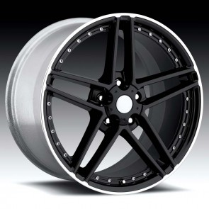 Corvette C6 Z06 Machine/Black 17X9.5 5X4.75 - 54