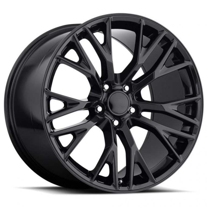 FR 22 – C7 ZO6 Corvette Replica Wheels 18X8.5 5X4.75  +56 - Gloss Black