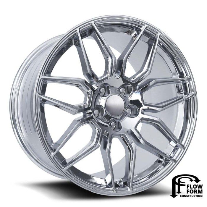 FR 401F – Flow Formed C8 Z06 Corvette Replica Wheels 19X8.5 - +40 - Chrome