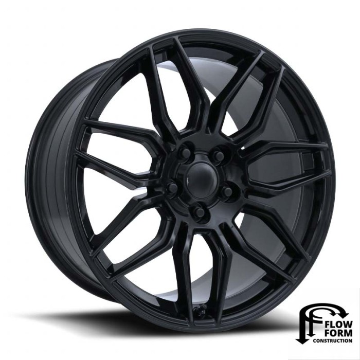 FR 401F – Flow Formed C8 Z06 Corvette Replica Wheels 20X11 - +52 - Gloss Black