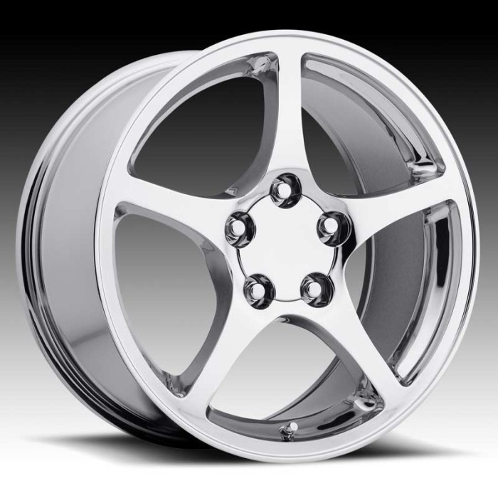 Corvette C5 2000 Chrome 17X8.5 5X4.75 - 56