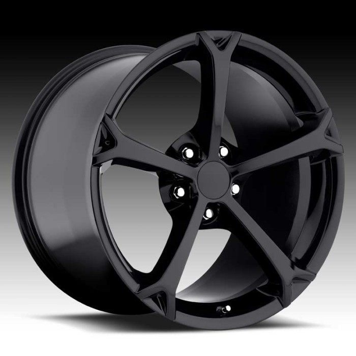 Corvette C6 Grandsport Gloss Black 18X9.5 5X4.75 - 40