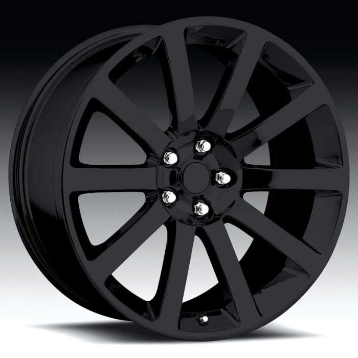 Chrysler 300c Gloss Black Lug Nuts for Chrysler 300c (Set)