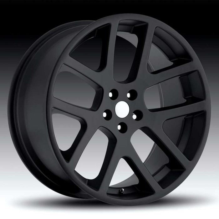 Dodge Viper Satin Black 20X10 5X115 - 18