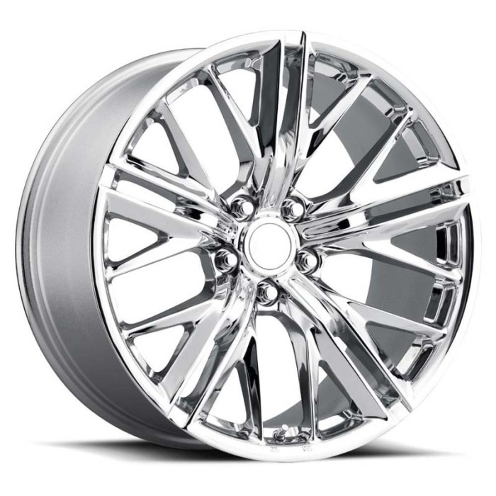 FR 28 - ZL1 Camaro Replica Wheels 20X9 5X120 +25 - Chrome With Cap