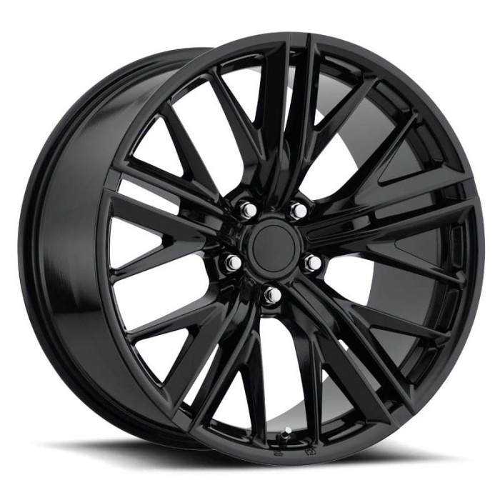 FR 28 - ZL1 Camaro Replica Wheels 20X9 5X120 +25 - Gloss Black With Cap