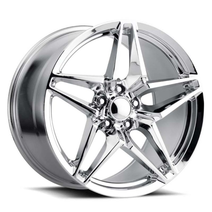 FR 29 ZR1 Corvette Replica Wheels 19X10 5X4.75 +40 - Chrome with Cap