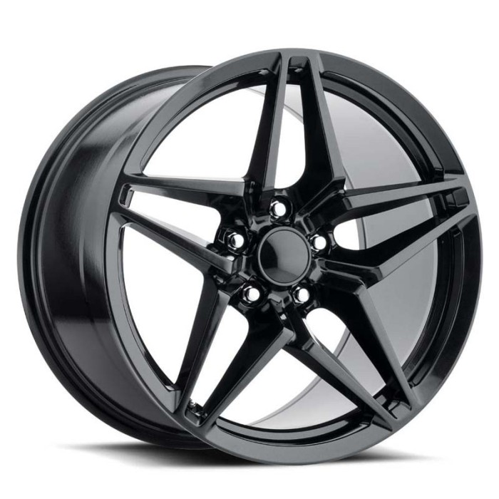 FR 29 ZR1 Corvette Replica Wheels 19X10 5X4.75 +40 - Carbon Black with Cap