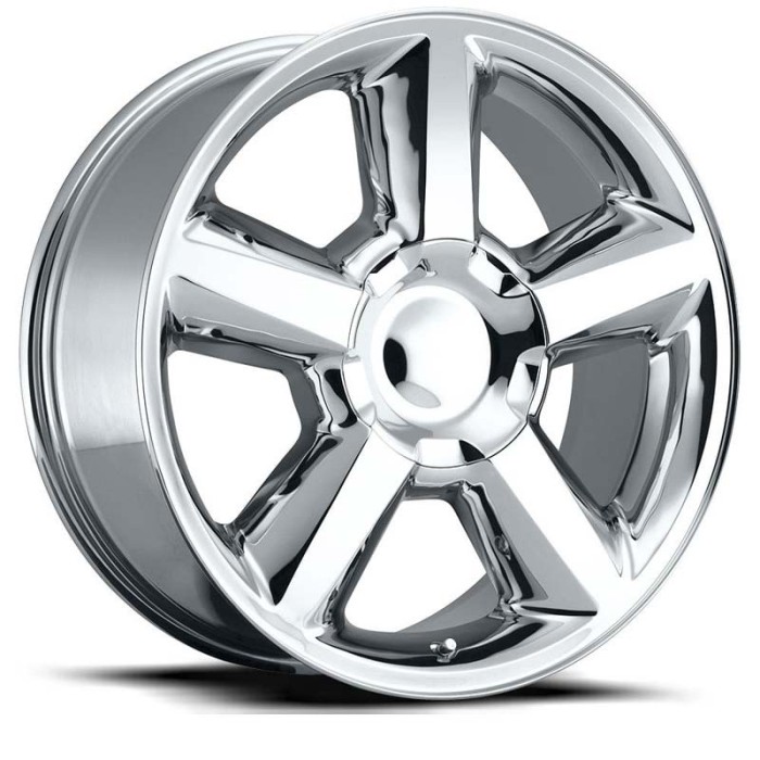 FR 31 – Chevrolet Tahoe Replica Wheels 20X8.5 6X5.5 - +30 - Chrome with Cap