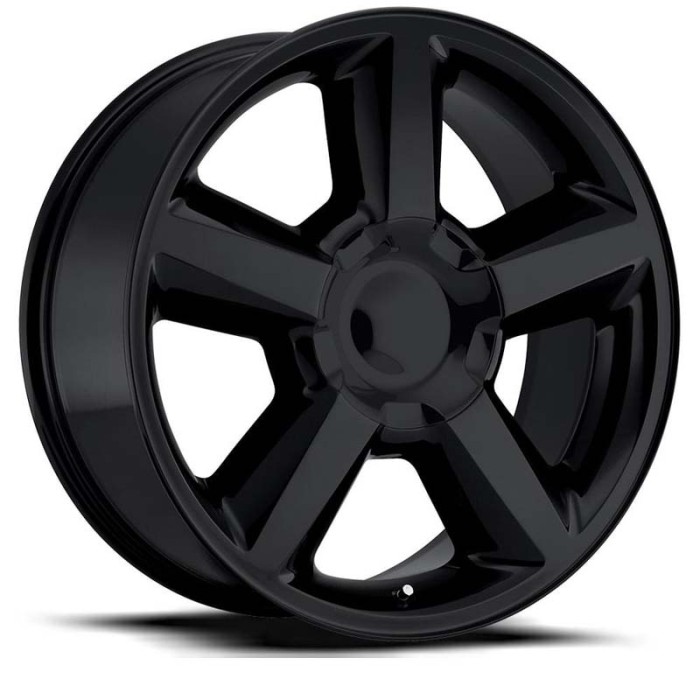 FR 31 – Chevrolet Tahoe Replica Wheels 22X9 6X5.5 - +30 - Gloss Black with Cap